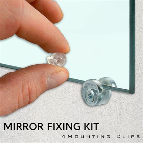 wall mount kit for makeup mirror heavy metal bracket|universal mirror support system.